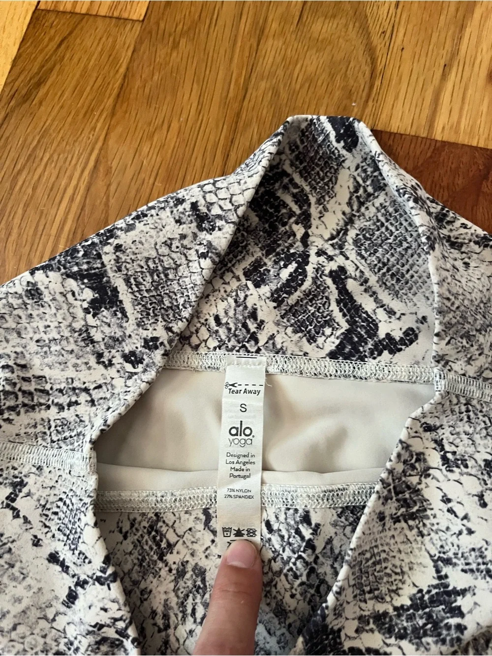 ALO Yoga | Snakeskin Biker Shorts